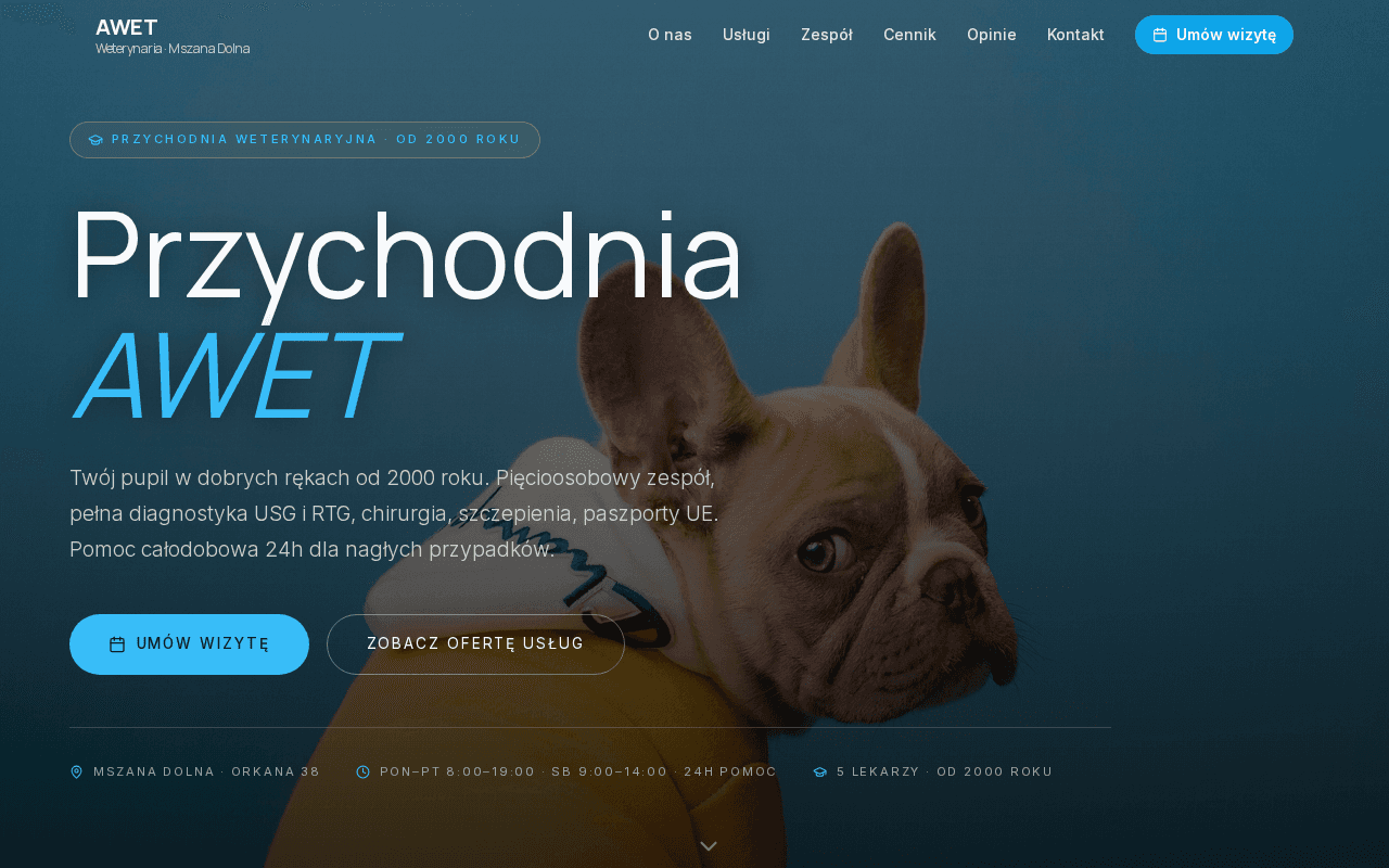 Weterynaria / klinika weterynaryjna — Przychodnia Weterynaryjna AWET, Mszana Dolna
