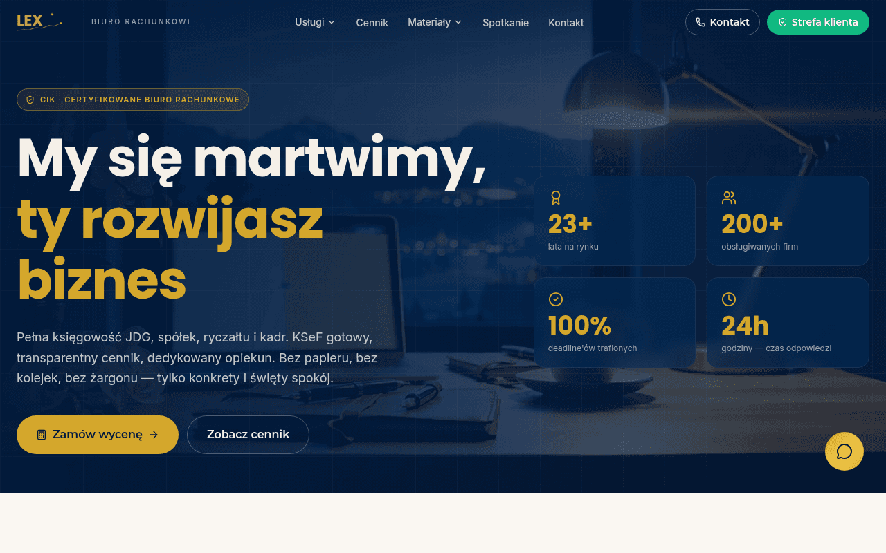 Biuro rachunkowe / księgowość — Biuro Rachunkowe LEX — księgowość premium, Małopolska