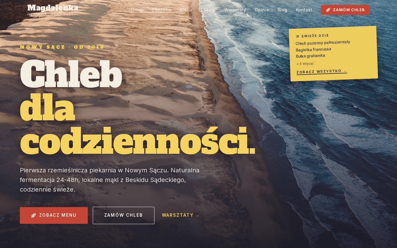 Piekarnia rzemieślnicza / zakwasowa — Magdalenka Piekarnia Rzemieślnicza, Nowy Sącz