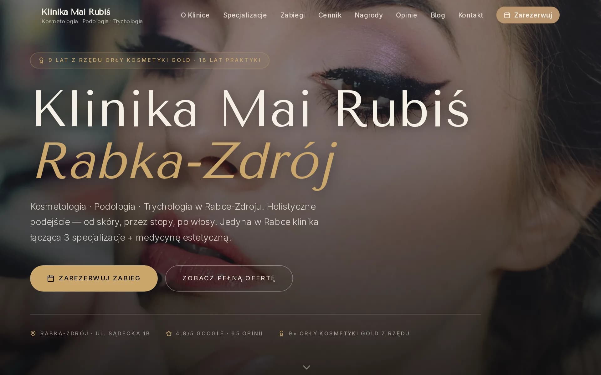 Kosmetologia / medycyna estetyczna — Klinika Zdrowia i Urody — Maja Rubiś, Rabka-Zdrój