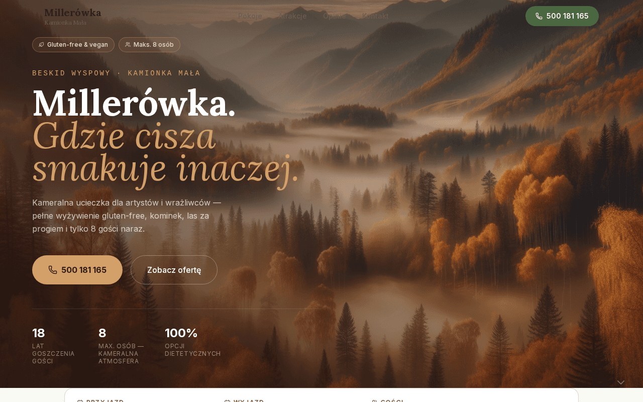 Agroturystyka — Agroturystyka Millerówka, Kamionka