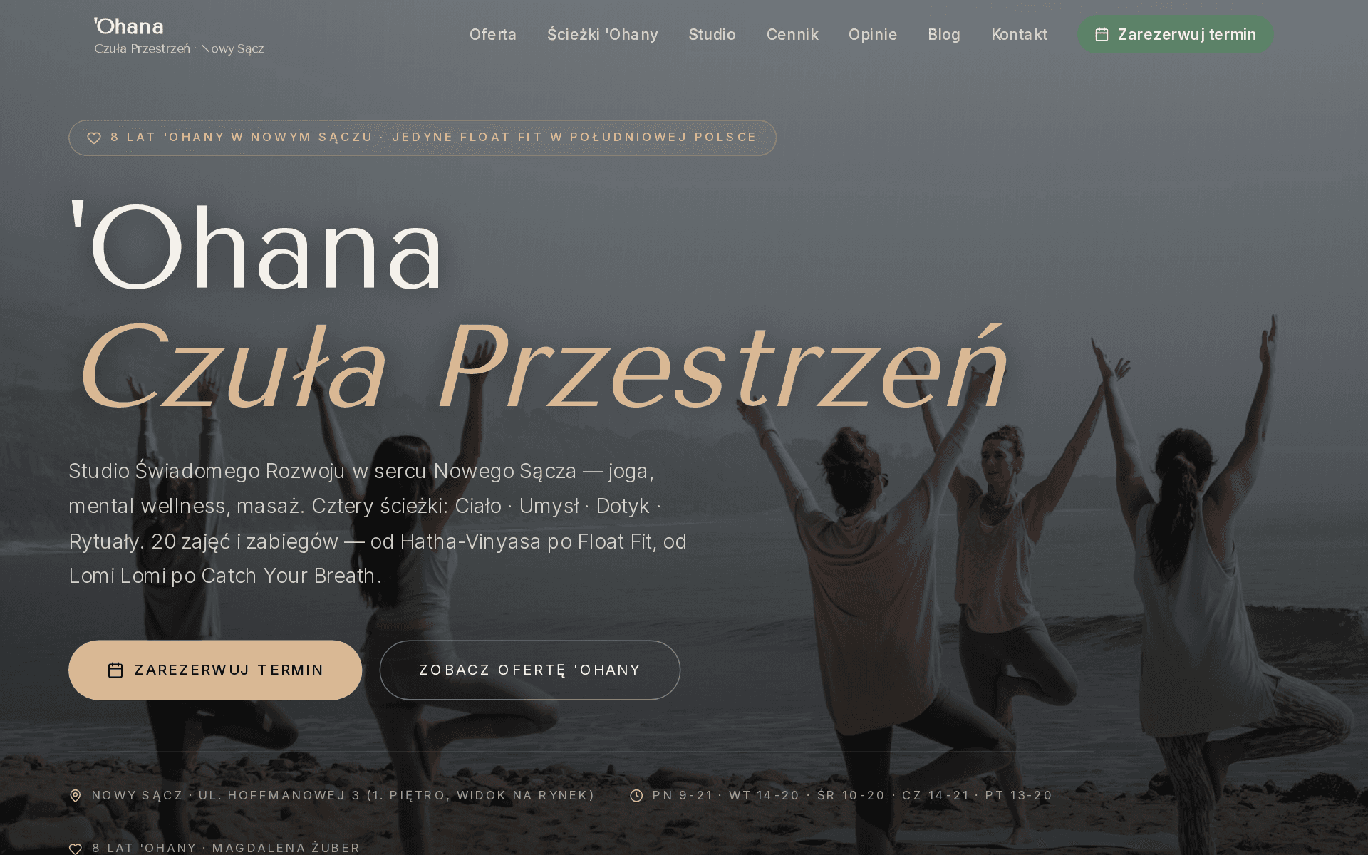Wellness / yoga / mindfulness — 'Ohana Czuła Przestrzeń, Nowy Sącz