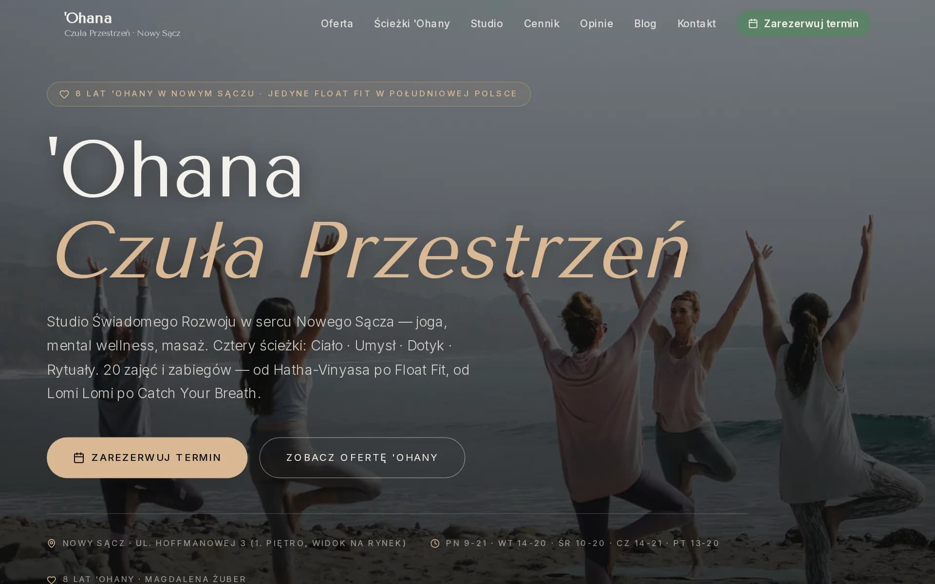 Wellness / yoga / mindfulness — 'Ohana Czuła Przestrzeń, Nowy Sącz