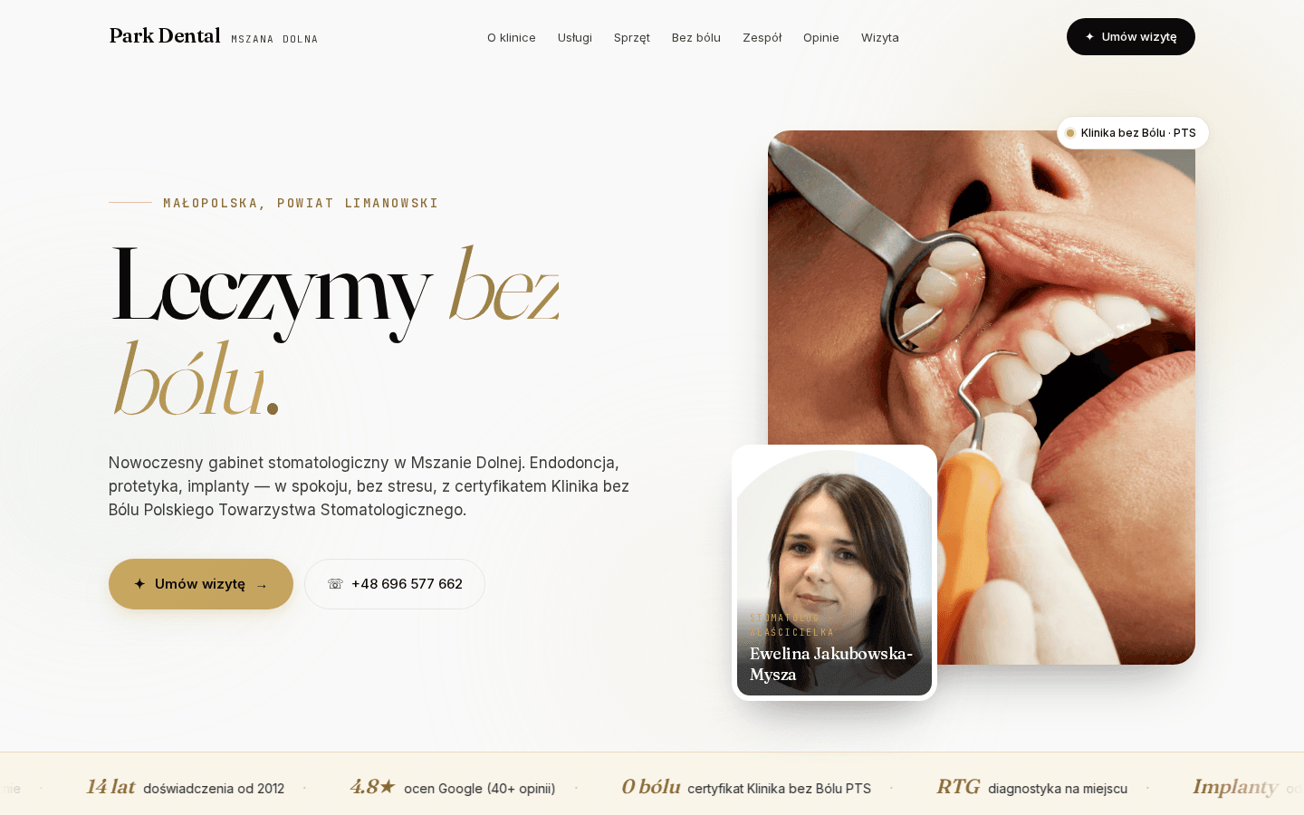 Stomatologia — Park Dental — Stomatologia, Mszana Dolna